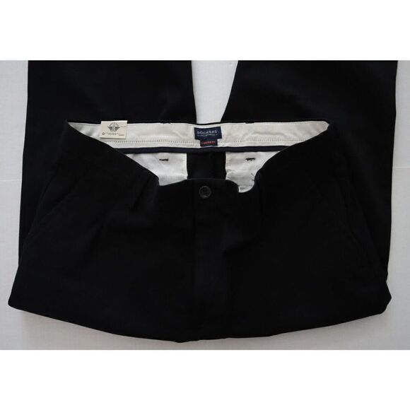 Dockers x Levi Strauss Men's Sz 36x32 Black Easy Classic Fit Khaki Stretch Pants - Picture 4 of 10